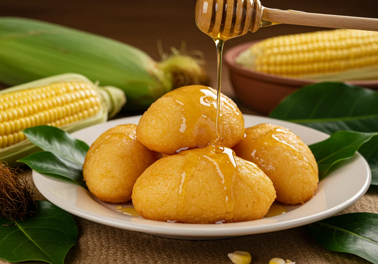 Pamonha Doce Tradicional com mel e milho fresco, perfeita para ser servida em qualquer ocasião.