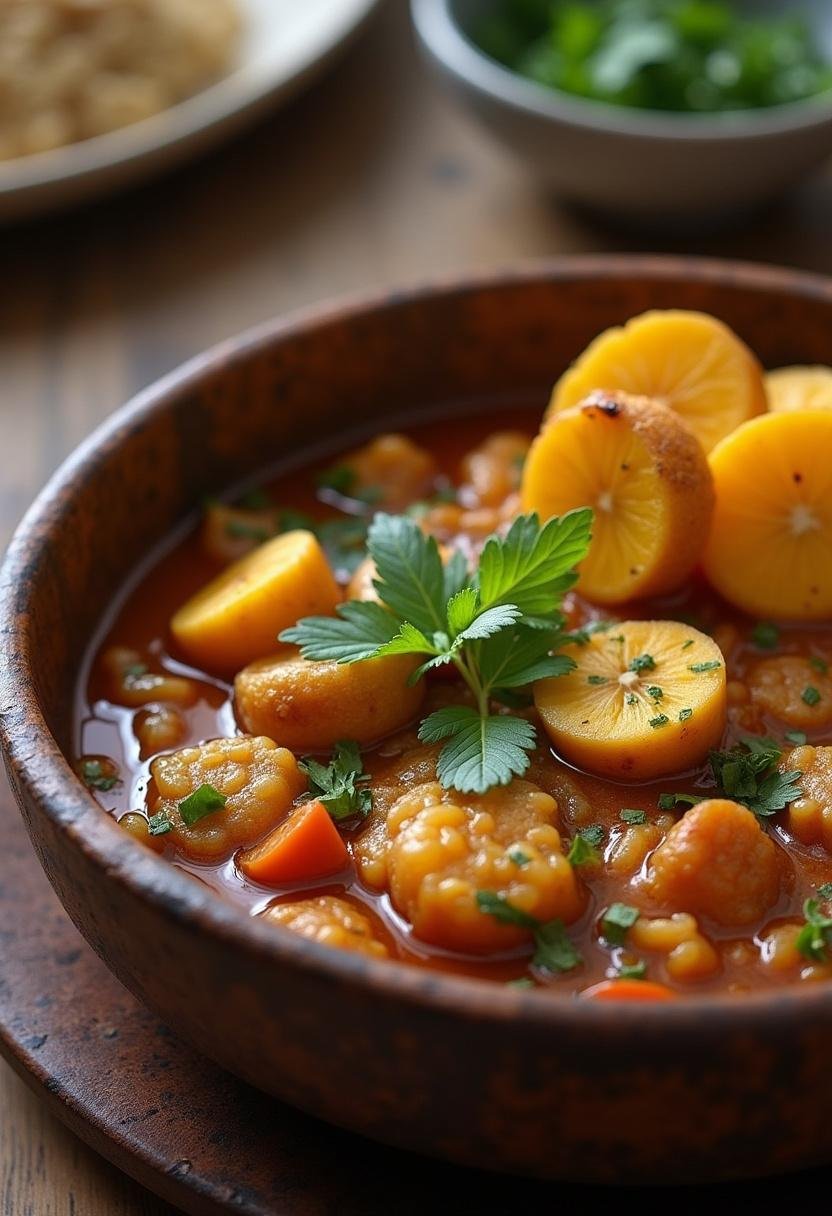 Delicious Baião de Dois served with fried plantains, showcasing authentic flavors of the Sertão.