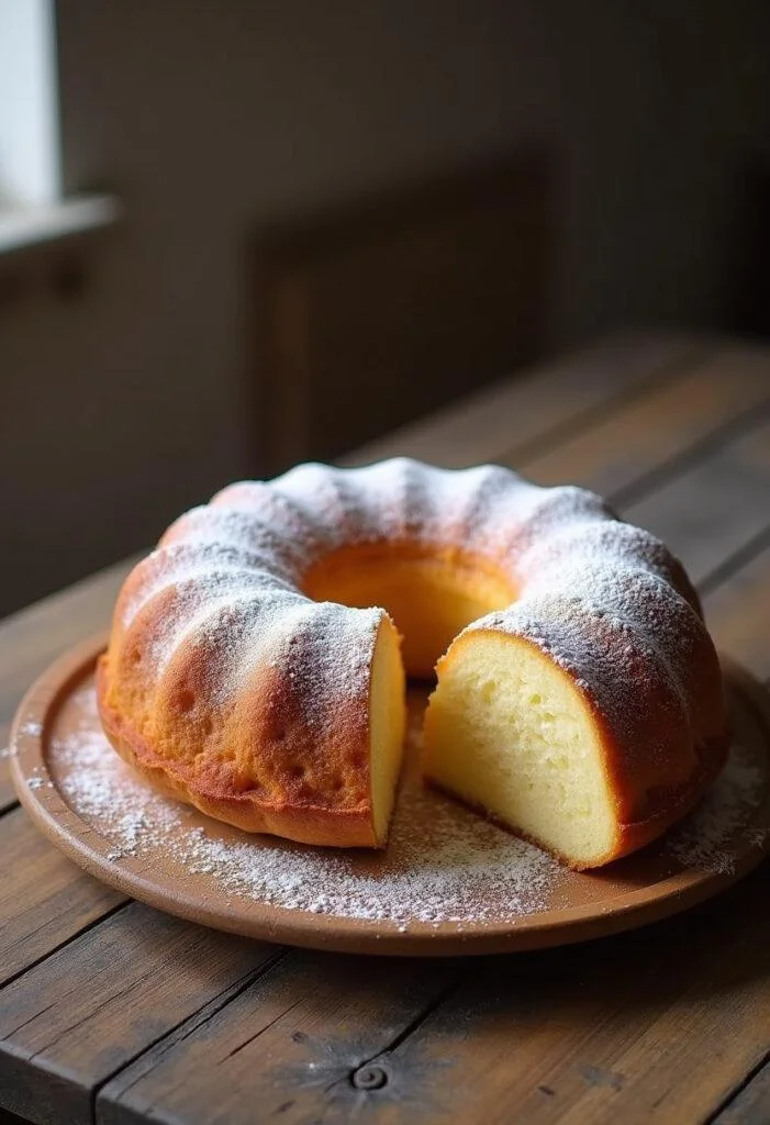 Fatias do Bolo de Milho com Requeijão, perfeito para um café da manhã ou lanche da tarde.