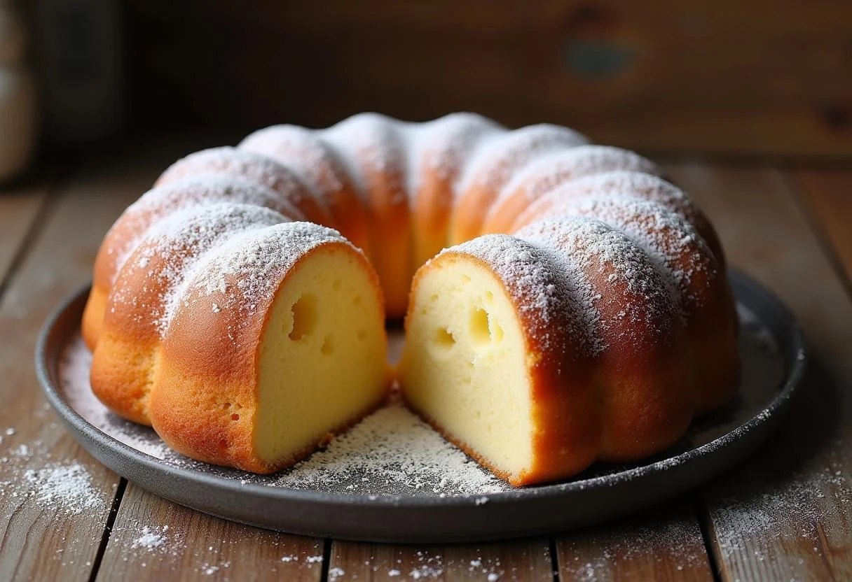 Fatias do Bolo de Milho com Requeijão, perfeito para um café da manhã ou lanche da tarde.