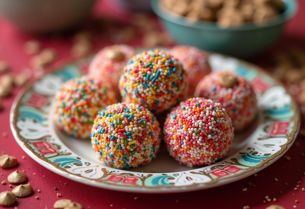 Finished Brigadeiros Gourmet dos Sonhos displayed elegantly, perfect for any celebration.