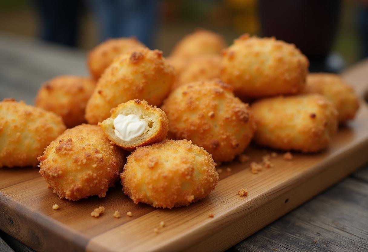 Coxinhas douradas e suaves do Brasil crocantes por fora e cremosas por dentro, prontas para servir.