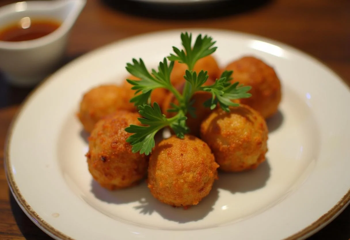 Coxinha de Frango Crocante Finalizada com uma crosta marrom-dourada, pronta para ser apreciada.