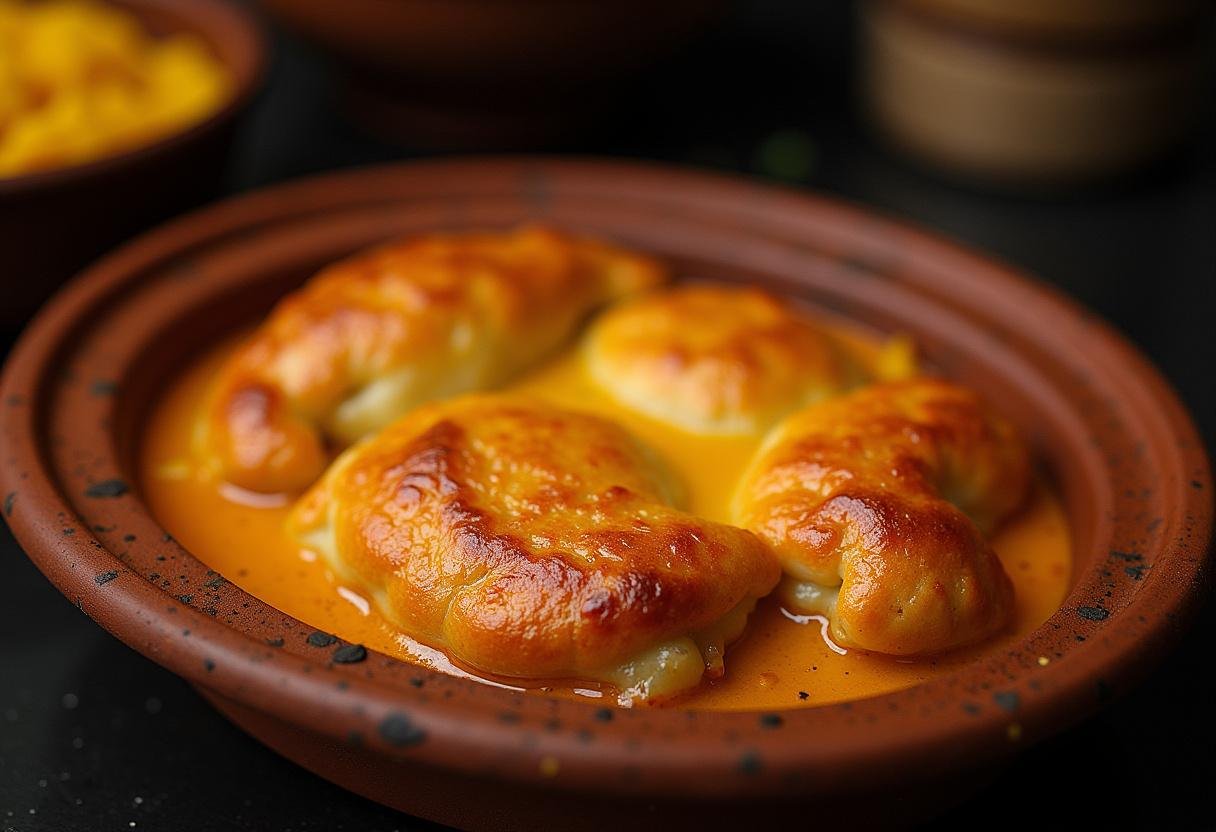 Escondidinho de carne seca dourado e cremoso, perfeito para servir em ocasiões especiais.
