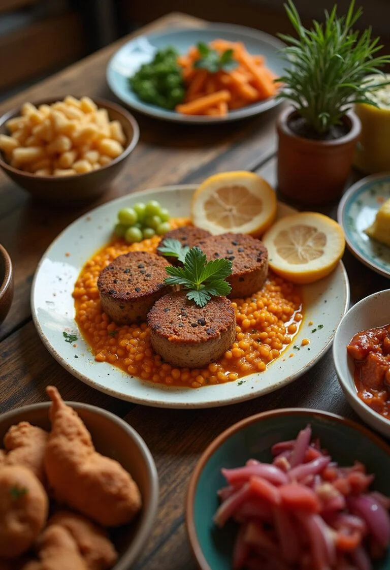 Completed Feijão Tropeiro Completo beautifully presented, perfect for a traditional Brazilian feast.