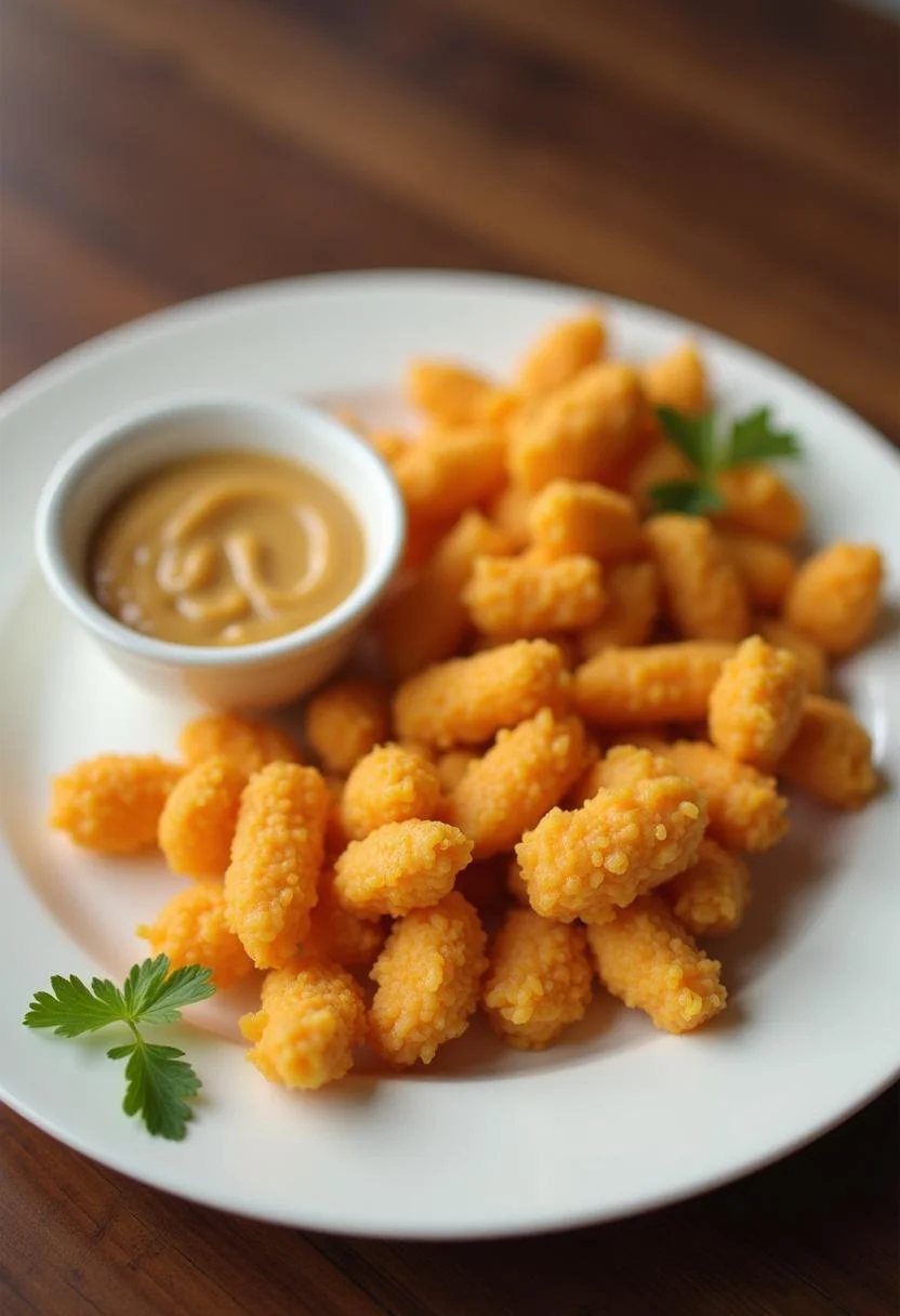 Finished Mandioca Frita com Crocância Incomparável, showcasing the crispy texture and deliciousness.