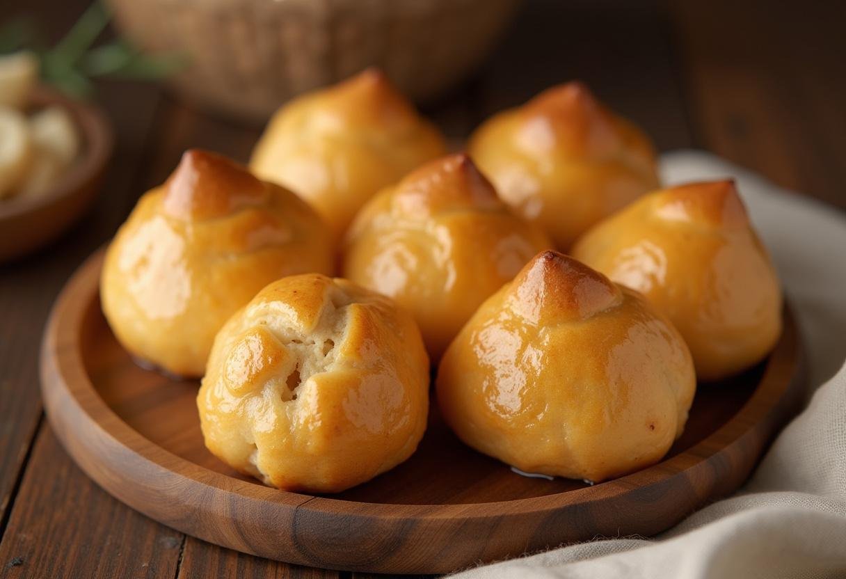 Pão de Queijo Crocante Perfeito, perfectly baked and ready to serve.