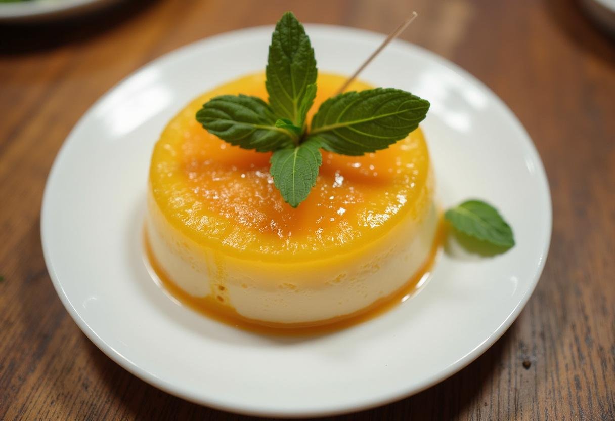 Layered guava paste and cheese presentation for Romeu e Julieta Apaixonado.