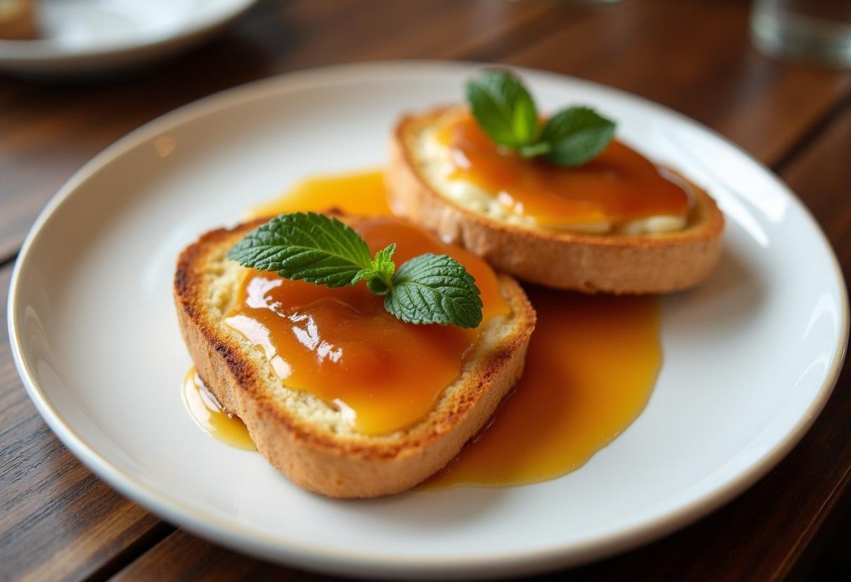 Finished Romeu e Julieta, a classic Brazilian dessert with cheese and guava paste.