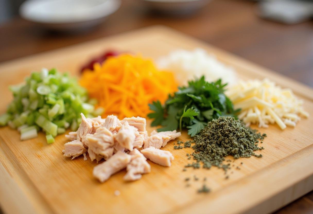 Delicious fillings prepared for stuffing Tapioca Recheada com Sabor Inesquecível.