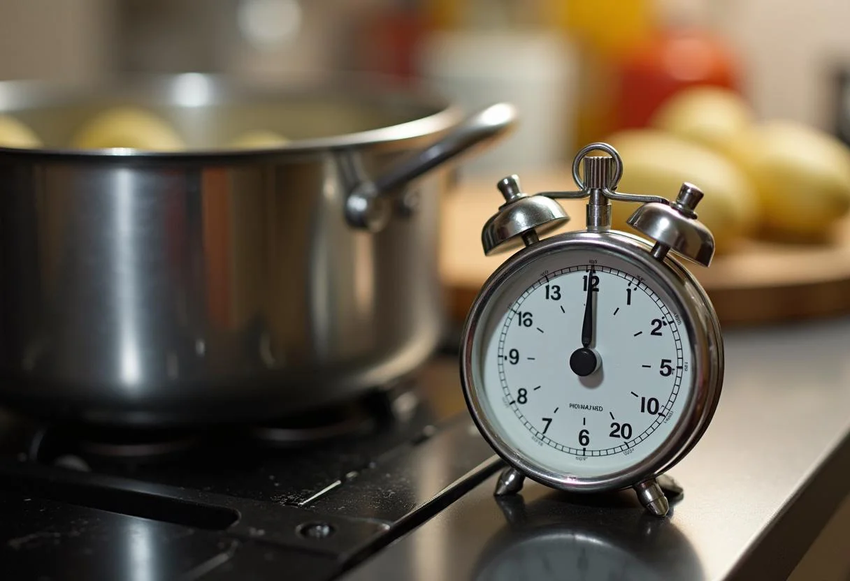 Temporizador para cozinhar batata inglesa, relacionado à tabela nutricional batata inglesa.