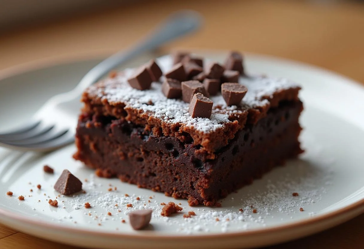 Brownie com chocolate Harald finalizado, perfeito para apreciar com uma deliciosa sobremesa.
