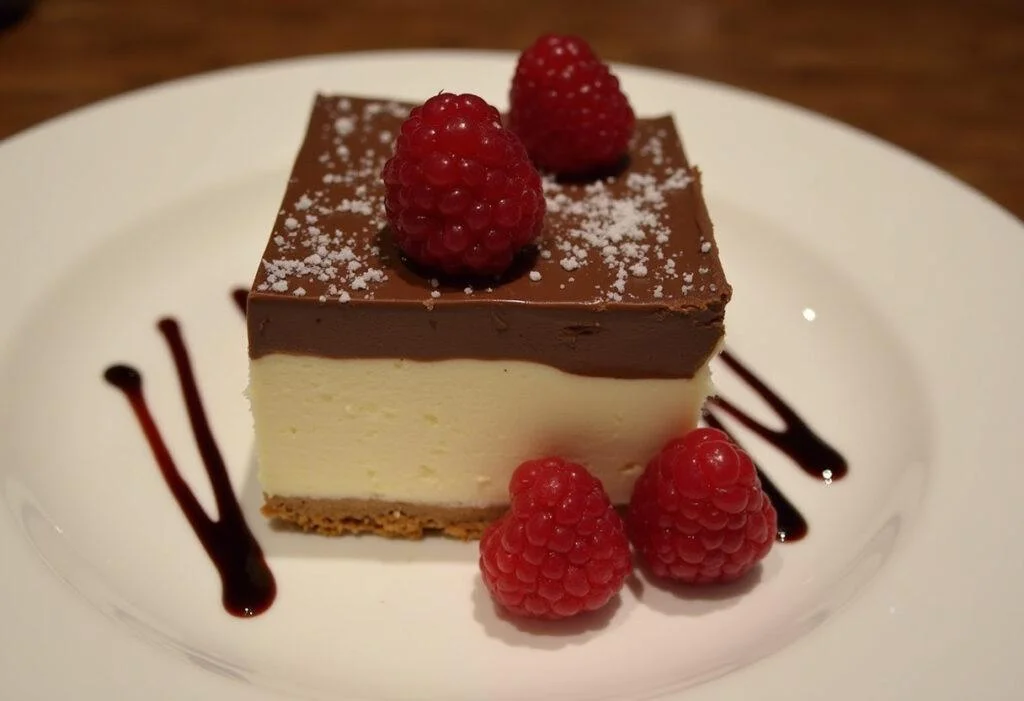 Franui Chocolate Framboesa finalizado, perfeito para servir em ocasiões especiais.