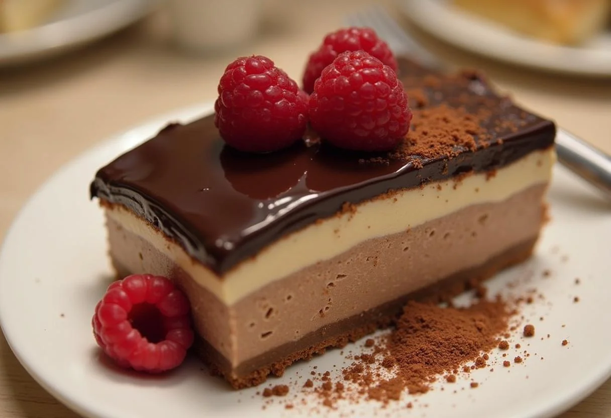 Franui Chocolate Framboesa finalizado, perfeito para servir em ocasiões especiais.