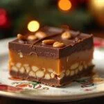 Barrinha de Snickers Chocolate Caseiro finalizada, perfeita para servir e desfrutar.