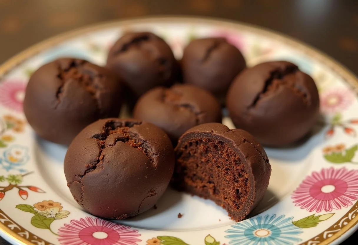 Chocolate de bolinha crocante finalizado, uma deliciosa guloseima de chocolate crocante.