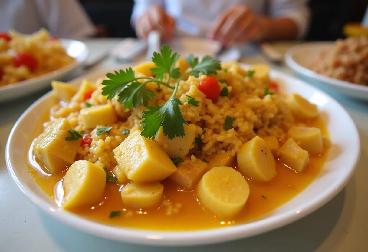 Prato de Feijão Tropeiro Mineiro finalizado, perfeito para um almoço em família.