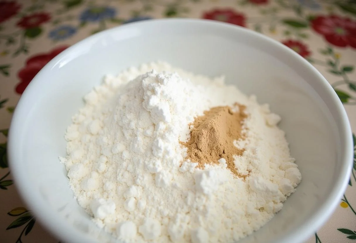 Ingredientes para flor copo de leite rua jardim dispostos para fazer a decoração.