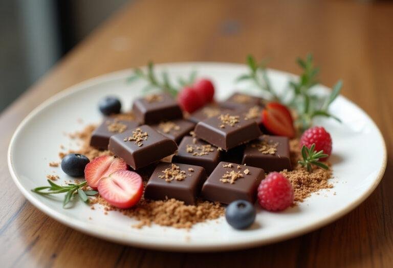 Deliciosos chocolates feitos com manteiga de cacau, prontos para agradar em qualquer ocasião.