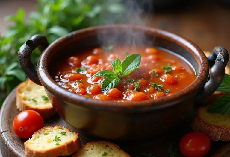 Molho de tomate Quero servido em uma tigela, acompanhado de pão fresco, ideal para qualquer refeição.