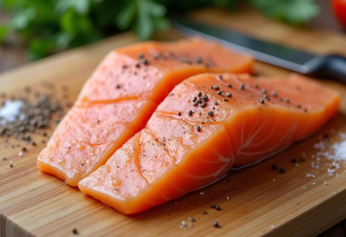 Filés de peixe galo temperados prontos para serem fritos crocantes.