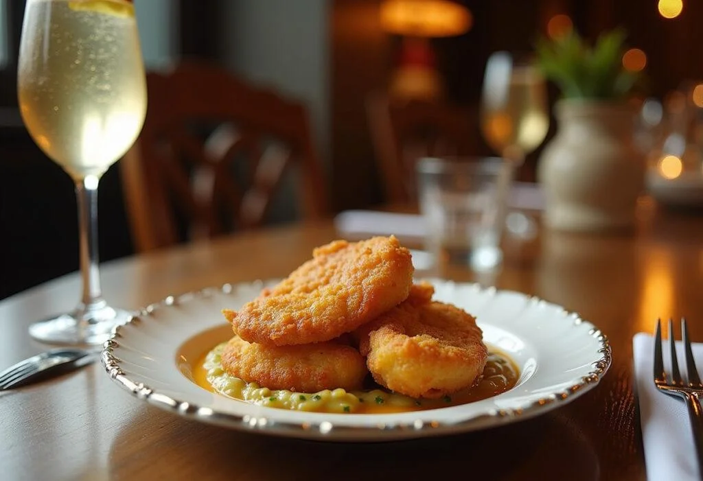 Peixes piau frito crocante em uma mesa elegante, perfeito para refeições no Rio.