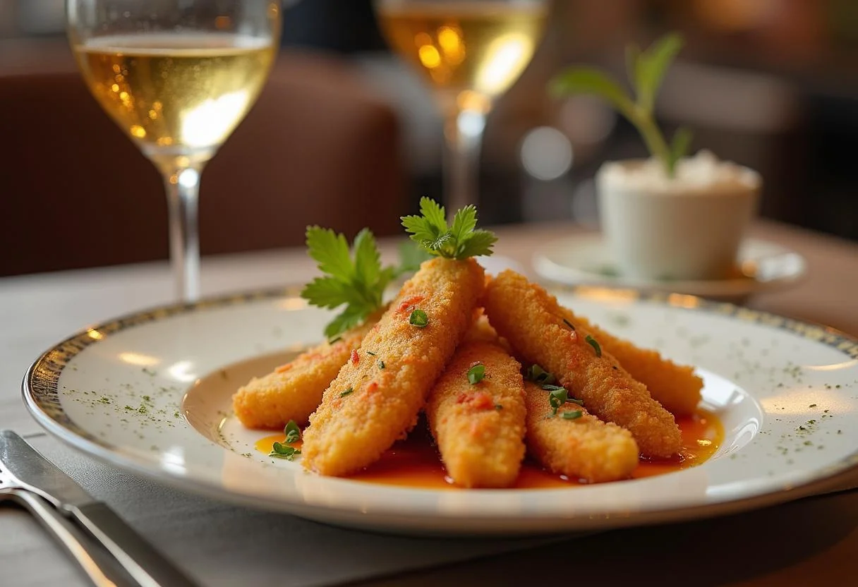 Peixes piau frito crocante em uma mesa elegante, perfeito para refeições no Rio.