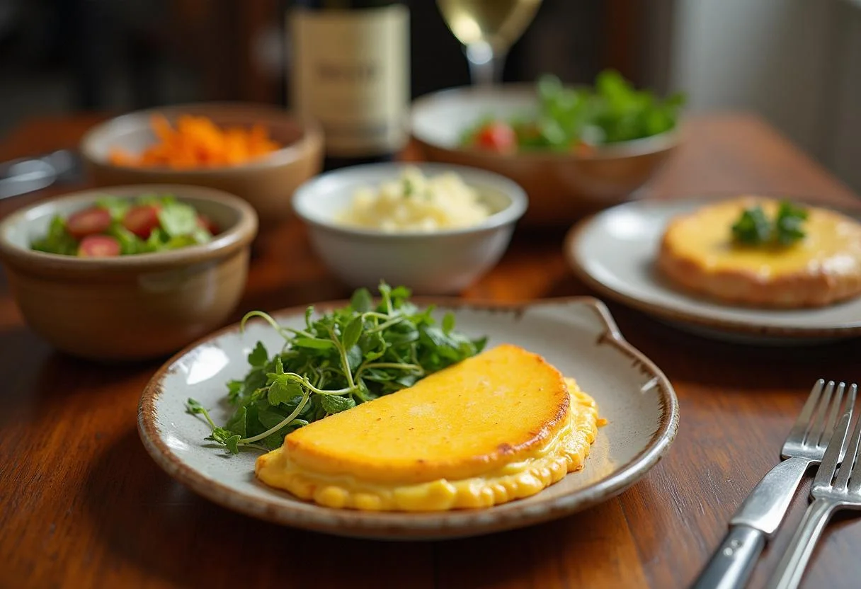 Mesa convidativa com Queijo Raclette Derretido, perfeita para um encontro aconchegante.