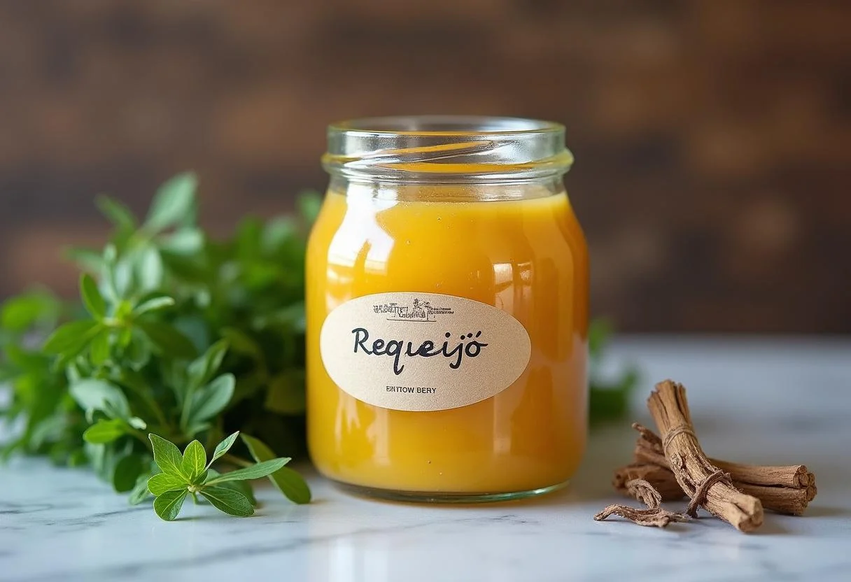 Jar of requeijão light caseiro ready for refrigeration, a healthy alternative for spreads.