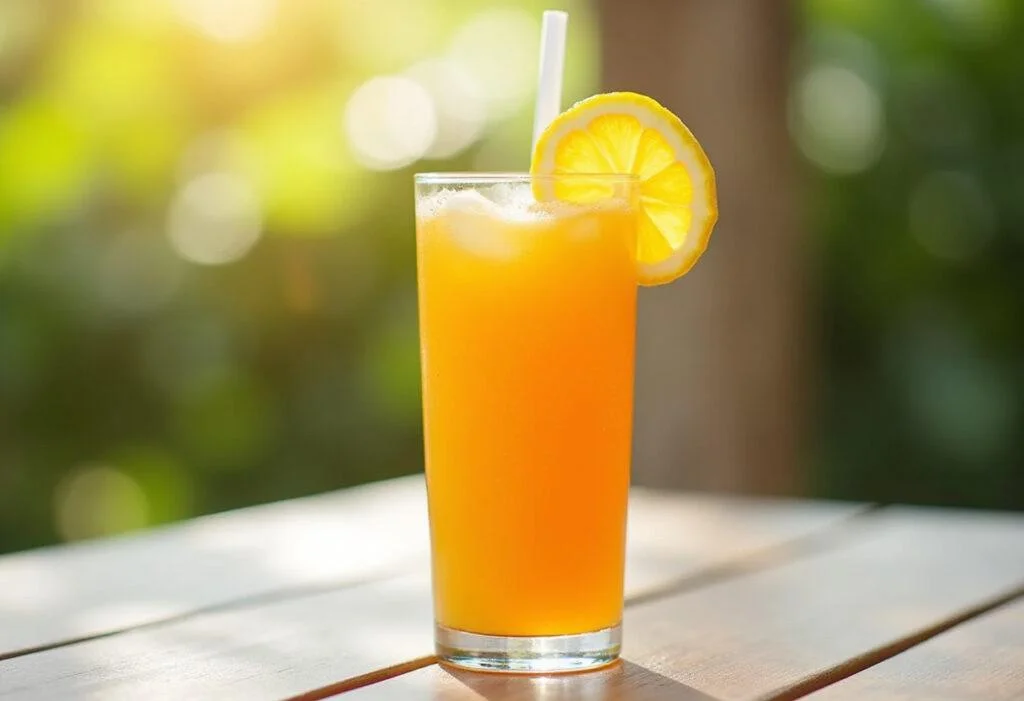 Finished da fruta suco natural served in a glass, perfect for a refreshing drink.
