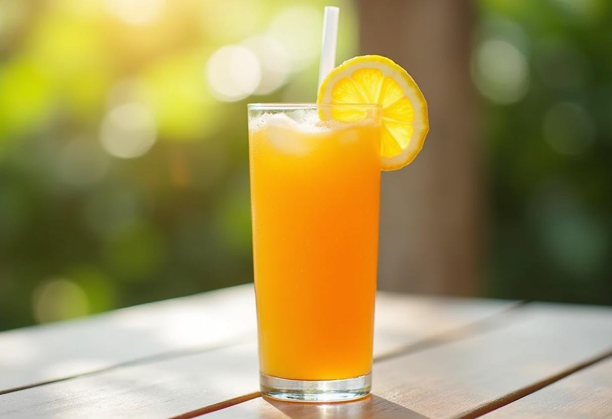 Finished da fruta suco natural served in a glass, perfect for a refreshing drink.