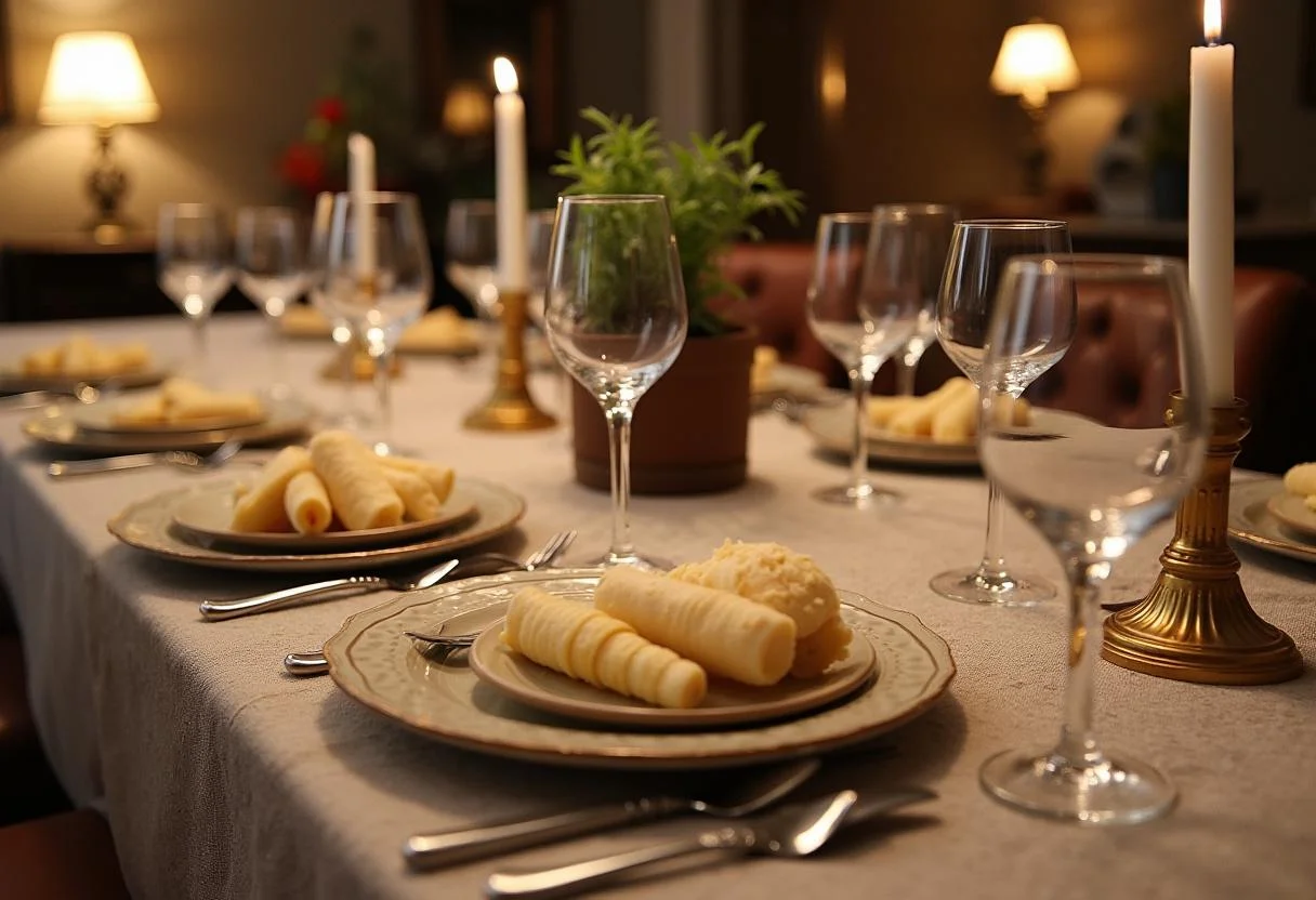 Final presentation of Tábua de Queijos Variados ready for serving at a festive gathering.