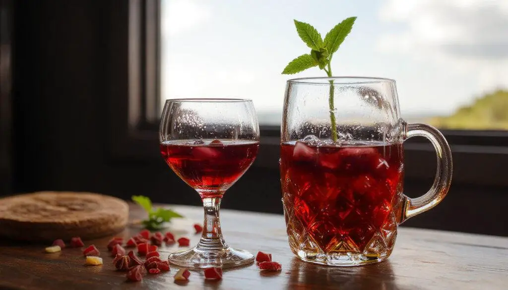 Uma tigela de ambrosia mineira dourada e cremosa, decorada com canela em pó por cima, apresentada em uma tigela de cerâmica branca, com textura de creme suave e pedaços de ovos visíveis.