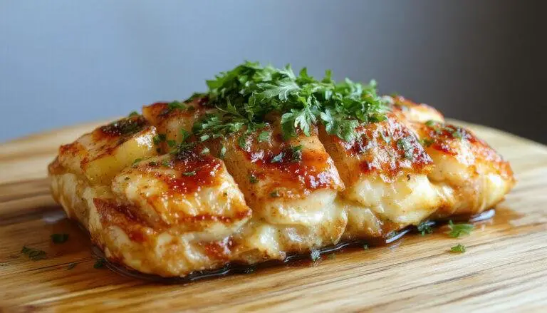 Prato de bacalhau ao forno com batatas, exibido em uma travessa rústica, com filés de bacalhau dourados e crocantes, acompanhados de batatas ao murro levemente amassadas e decoradas com ramos de salsa, apresentando uma textura suculenta e apetitosa, sobre uma toalha de mesa de linho branca.