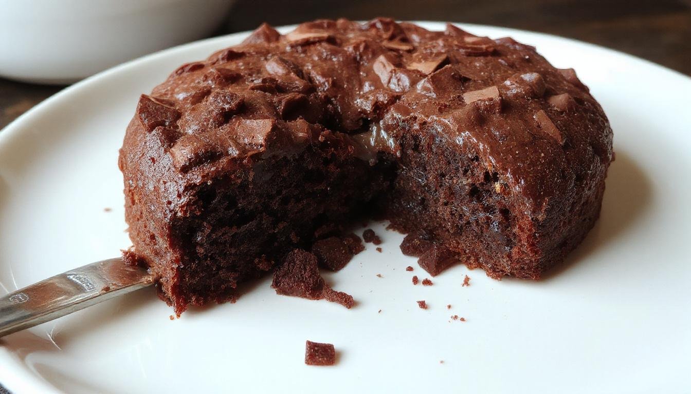Imagem de um bolo de cenoura saudável, com uma textura macia e colorida, decorado com uma cobertura de chocolate escuro, servido em um prato branco com fatias visíveis e uma fatia cortada ao lado, tudo apresentado em um fundo claro e elegante, ressaltando sua aparência natural e apetitosa.