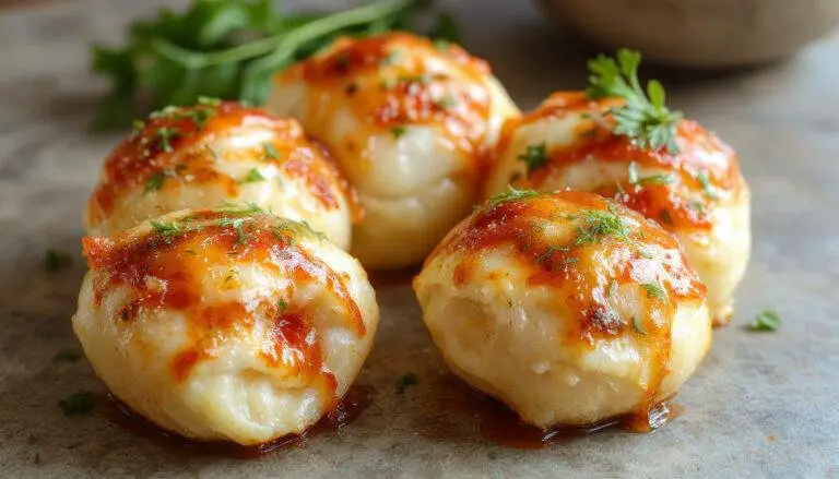 Cogumelos fatiados cobertos com um molho cremoso de parmesão, com pedaços de tomate seco visíveis, apresentados em uma tigela branca sobre uma bancada de madeira, iluminação suave realça as texturas cremosas e os detalhes do prato.