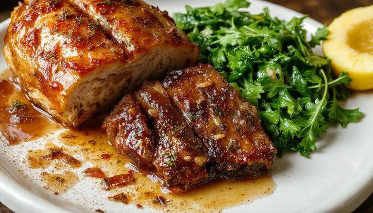 Esfiha aberta sem glúten servida em um prato branco, com massa dourada e levemente crocante nas bordas, preenchida com carne moída bem temperada, decorada com salsinha e cebola, apresentando uma textura macia e apetitosa, em um ambiente de cozinha moderna com fundo desfocado.