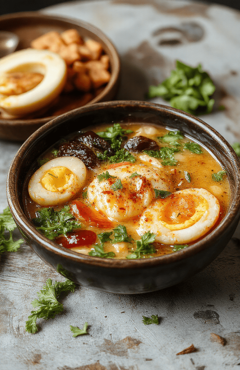A colorful bowl of vegan ramen noodles featuring vibrant orange carrots, green scallions, and juicy cherry tomatoes, topped with sesame seeds and fresh herbs, beautifully arranged on a rustic wooden table with chopsticks and a soft-focus background.