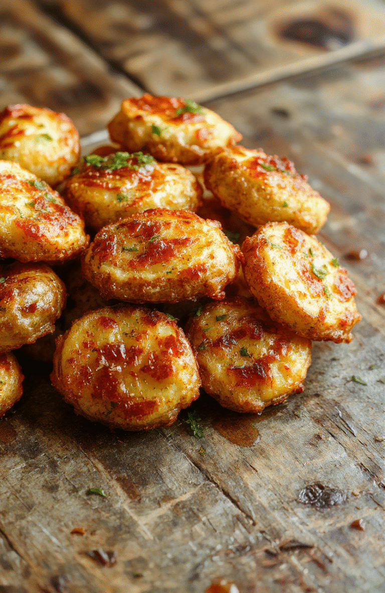 Golden brown, crispy-skinned baked potatoes on a rustic wooden surface, with soft, fluffy interior visible, garnished with green herbs and a dollop of sour cream, styled minimally for a cozy, inviting look.