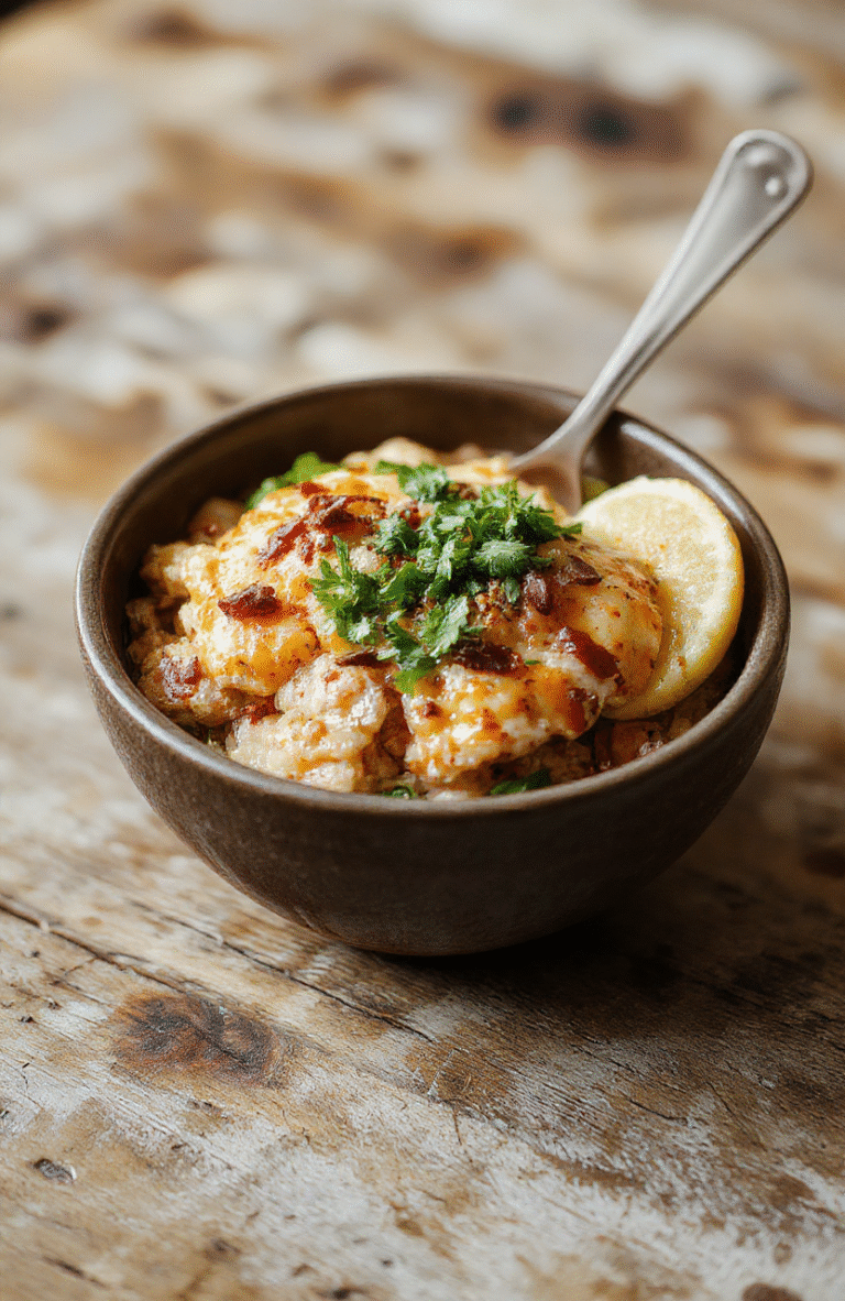 A vibrant taco rice bowl featuring seasoned ground beef atop fluffy white rice, garnished with fresh lettuce, diced tomatoes, shredded cheese, and a drizzle of sour cream. The bowl is styled on a rustic wooden table with colorful ingredients surrounding it, emphasizing textures and freshness.