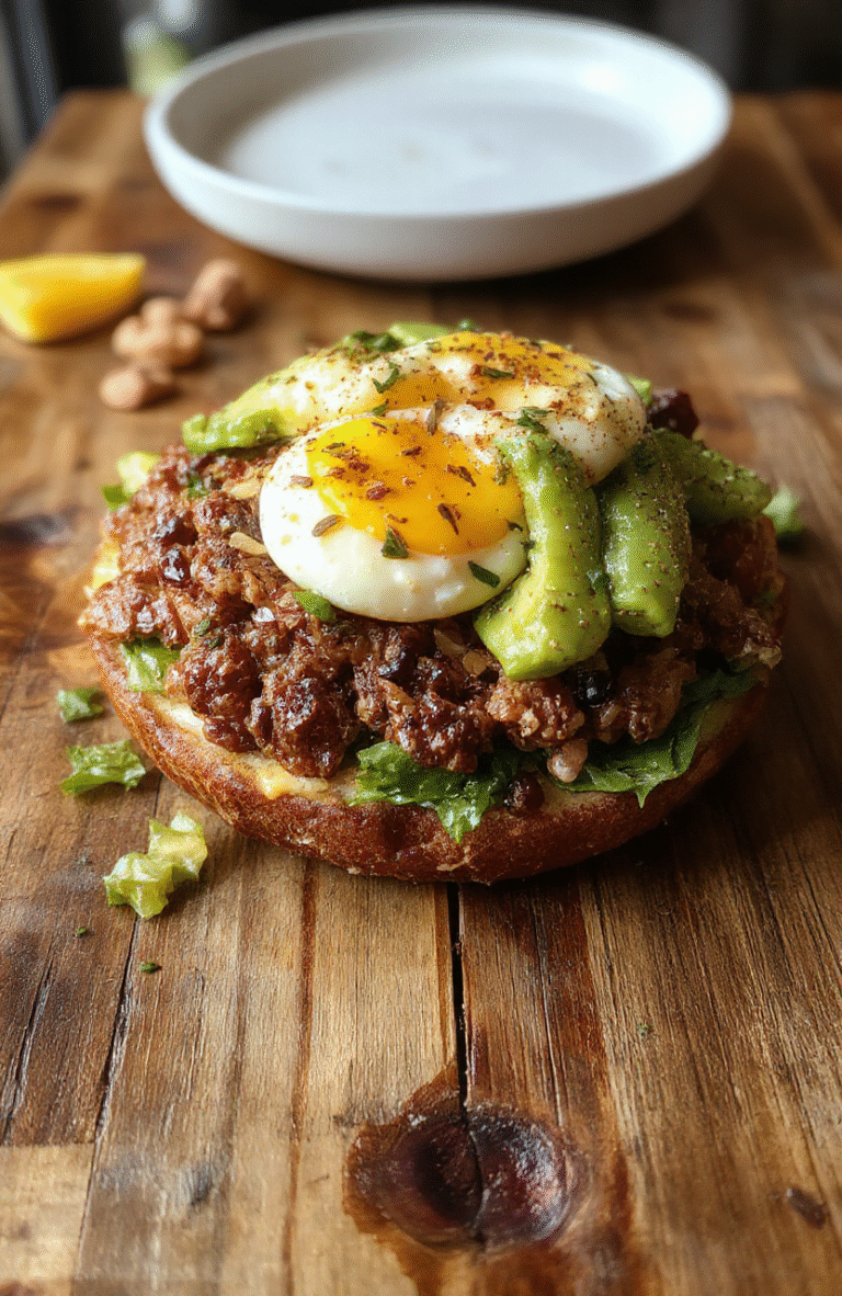 A vibrant plate of high-protein egg and avocado salad featuring sliced hard-boiled eggs, ripe avocado, cherry tomatoes, and fresh herbs arranged artfully on a white ceramic plate, with a drizzle of olive oil and a sprinkle of black pepper, styled with rustic wooden cutlery and a green linen napkin in the background, emphasizing freshness and health.