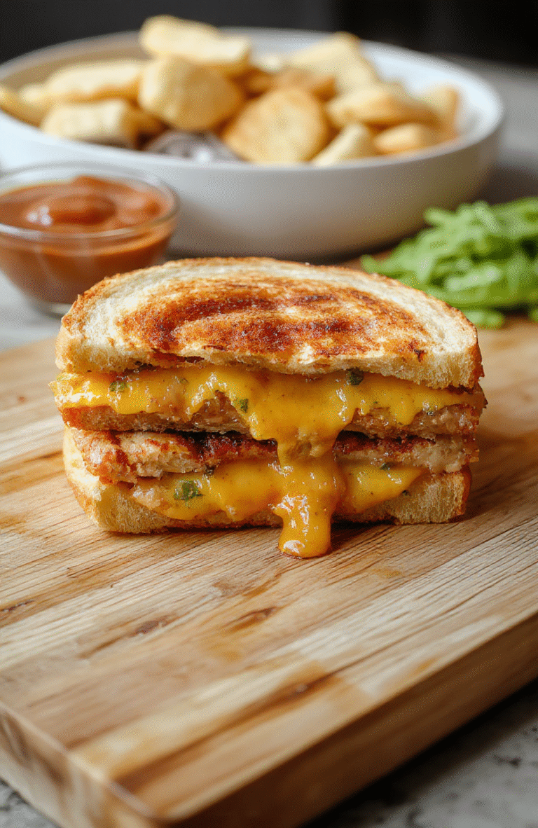 Golden-brown grilled cheese sandwich made with soft Hawaiian sweet rolls,层层 melted cheddar and American cheese oozing from the sides, resting on a rustic wooden cutting board with a side of ketchup and a drizzle of/maple syrup.